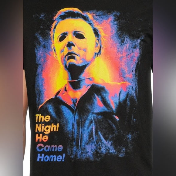 Big Men’s T-shirt The night he came home graphic 100% cotton black.3XL 54/56 - Picture 4 of 4